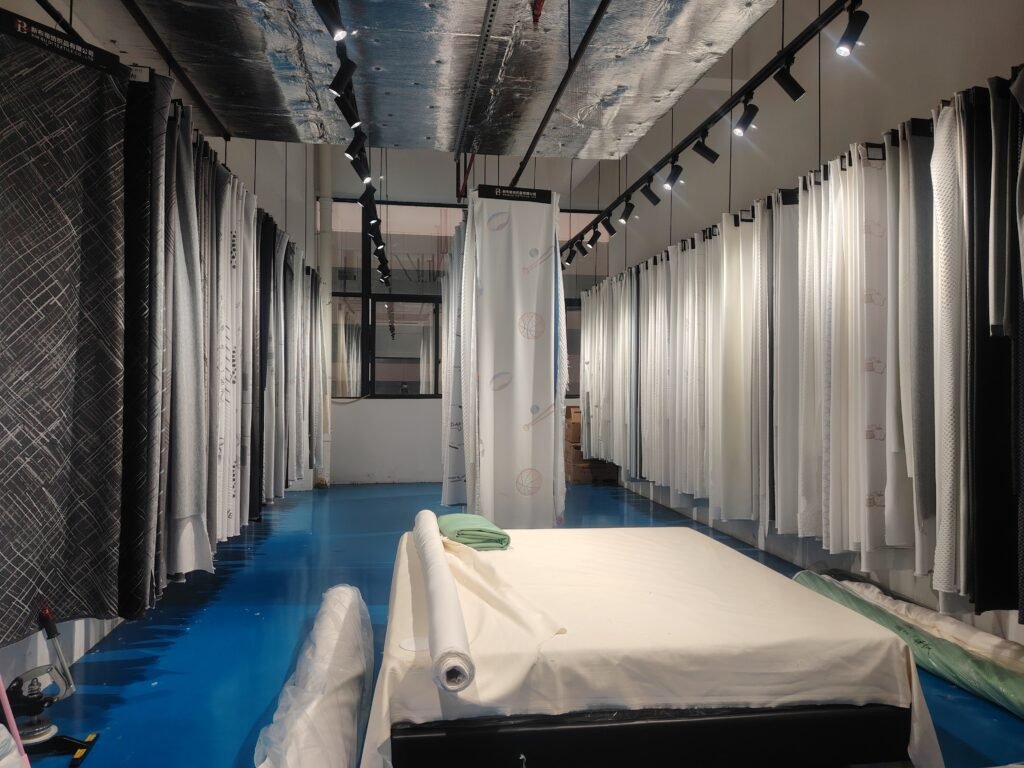 Mattress fabric display hall